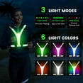 thumbnail image 3 of LED Reflective Running Vest Gear,Light Up Vest Runners Night Walking USB Rechargeable,Up to 11hrs Light with Adjustable Waist/Shoulder for Women Men Kids, 3 of 14