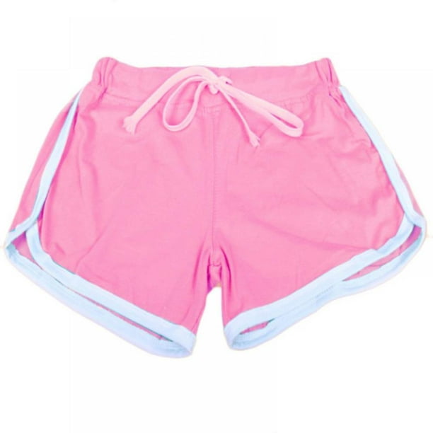 Fast Drying Drawstring Women Shorts Casual Color Block Elastic Waist Short  Pants 