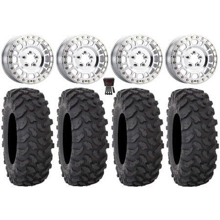 Method 412 15×6 Wheels Raw (5+1) 32 XTR370 Tires Polaris RZR Turbo R & Pro R Ranger 1500 Xpedition