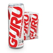 Guru Lite Organic Energy Drink, 8 Fl Oz, 4 Ct