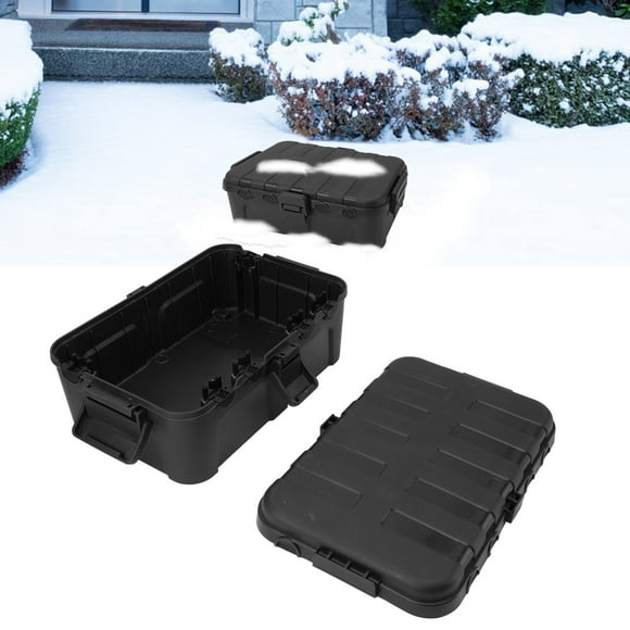 Outdoor Electrical Box, IP54 Waterproof Extension Cord Cover with 6 Cable Seal Entry, Electrical Enclosure for Outlet, Plug, Socket, Timer, Power Strip, Holiday Light Decoration