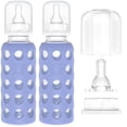 thumbnail image 5 of Botella de Bebé de Vidrio Lifefactory Blueberry con Funda de Silicona, 2 Piezas, 5 of 5