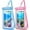 Blue+Pink, variant on Floating Waterproof Phone Pouch Waterproof Phone Case,Underwater Dry Bag Cell Phone Pouch for 14 13 12 11 Pro Max XS XR X,Galaxy S23 S22 S21 Ultra Pixel Up to 7.0" -2 Pack