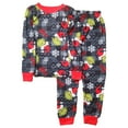 thumbnail image 4 of The Grinch Boys Snug Fit Long Sleeve Top and Sleep Pants, 2-Piece Pajama Set, Sizes 4-10, 4 of 6
