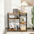 thumbnail image 2 of Costway Industrial Kitchen Baker's Rack Microwave Stand Utility Home Shelf w/ 6 Hooks, 2 of 9