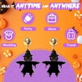 thumbnail image 5 of DESIGNICE Halloween Earrings,Witch Figurine Fun Earrings for Women,Acrylic Lightweight Fall Earrings,Style7, 5 of 7