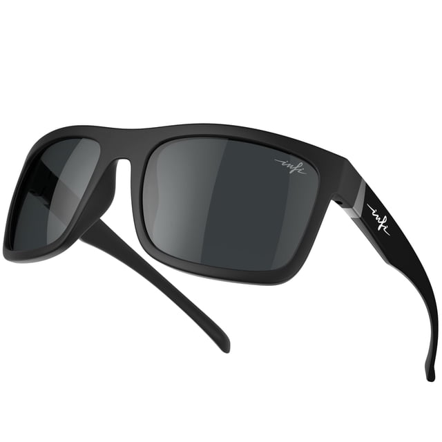 Gafas de sol polarizadas INFI para pesca para hombre negras UV400