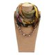 thumbnail image 2 of Women Printed Chiffon Ring Scarf Hijabs Multi-style Jewelry Necklace Flower Pendant Scarf Lady Apparel Accessories Wholesale, 2 of 4