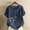 #36 Navy, variant on Staron Clearance Womens Summer Shirts Roll Up Short Sleeve Trendy Floral Print Blouses Loose Fit Casual Dressy Tops Cotton Linen Round Neck Shirts