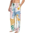 thumbnail image 2 of Balery Men'S Zebra Colourful Pants,Sleepwear Pants,Pajama Pants,Pj Bottoms Drawstring And Pockets-Small, 2 of 9