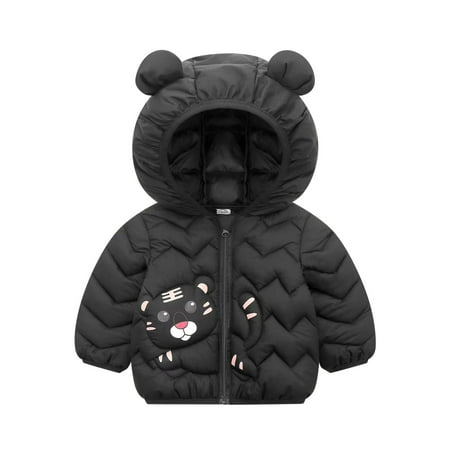 

Qufokar 18 Month Hoodie Kids Winter Coats for Boys Children Kids Toddler Baby Boys Girls Long Sleeve Cute Cartoon Animals Winter Solid Coats Hooded Outer Outwear Outfits Clothes