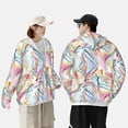 thumbnail image 4 of Lsque Abstract Marble Texture UPF 50+ Lightweight Sun Protection Men's Women's Long Sleeve Shirt, Hoodie Performance -3X-Large, 4 of 9
