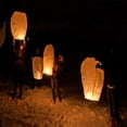 thumbnail image 5 of VASDEV 10 Pcs  Chinese  Paper Lanterns ，Biodegradable for Festivals, Wishes, Memorials, Funerals, Birthdays & Parties，Delivered by Walmart and arrives within 3 days., 5 of 7