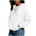 thumbnail image 3 of cocolona Womens Quarter Zip Hoodies Plus Size Casual Textured Hooded Sweatshirt Fall Winter Oversized Hoodie Pullover Fashion Long Sleeve Tops with Pocket, 3 of 7