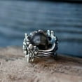 thumbnail image 3 of QQTDFG Punk Vintage Gothic Skull Ring Cool Men's Band Stainless Steel Rings Jewelry-Silver-10, 3 of 6