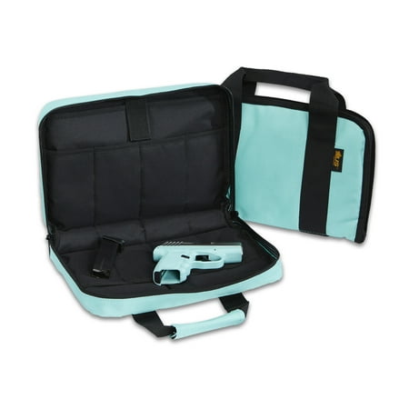 US Peacekeeper 119752 Attache 600 Denier Robin s Egg Blue Handgun Case