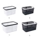 thumbnail image 5 of Monstrate Cesta de almacenamiento transparente y visible para almacenamiento de cocina y diseño portátil para un fácil manejo Cesta de Almacenamiento y organización del hogar Blanco puro talla mediana, 5 of 6