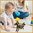 thumbnail image 5 of Magnetic Robocar Set,Collision Transforming Dinosaur Car Toy, 2 in 1 Magnetic Transforming Cars & Robot Toy with Collision Transformation,Magnetic Cars Transform Gift(Yellow), 5 of 9