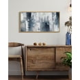 thumbnail image 5 of SHENIFY Blue and Grey Abstract Wall Art Modern Minimalist Painting Decor Graffiti Artwork for Home Wall Decor 8x16in Natural Framed, 5 of 5