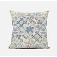 thumbnail image 5 of Fall Patch Snowflowers Throw Fabric Pillow with Zip in Light Gray Cream 18x18, 5 of 6