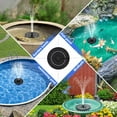 thumbnail image 2 of Solar Fountain, Floating Solar Powered Water Fountain Pump for Bird Bath, Garden, Pond, Pool, Outdoor 6.3in, 2 of 6