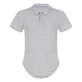 thumbnail image 1 of JanJean Justaucorps à Manches Courtes pour Hommes Col Rabattu une Pièce Chemise Justaucorps sous-Vêtement Gris G, 1 of 7