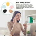 thumbnail image 6 of Eease Cosmetic Puffs 1 Set 5Pcs Finger Size Powder Puff Makeup Puffs Powder Puffs with Strap Makeup Tool for Contouring Foundation Concealer, Under Eyes and Corners,1.57"X1.18"X0.2", 6 of 10