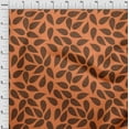 thumbnail image 4 of oneOone Viscose Jersey Orange Fabric Leaves Craft Projects Decor Fabric Printed By The Yard 60 Inch Wide, 4 of 5