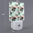 thumbnail image 2 of Cauagu Tropical Summer Palm Print LED Nightlight,0.5W Night Lights Plug into Wall 1 Pack with Dusk-to-Dawn Light Sensor Soft Glow Lamp for Bathroom Adult Hallway-US, 2 of 7