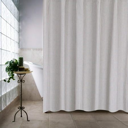 Park B Smith Farmhouse Ticking Stripe Shower Curtain Park B Smith Farmhouse Ticking Stripe Shower Curtain