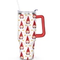thumbnail image 2 of Red-hatted Santa Yellow Stars 40 Oz Tumbler with Handle Lid and Straw Stainless Steel Double Walled Vacuum Insulated Cup Merry Christmas Gifts Tumbler for Women Men Friends Outdoor Indoor, 2 of 6
