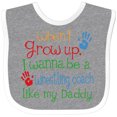 thumbnail image 3 of Inktastic Wrestling Coach Like Daddy Boys or Girls Baby Bib, 3 of 4
