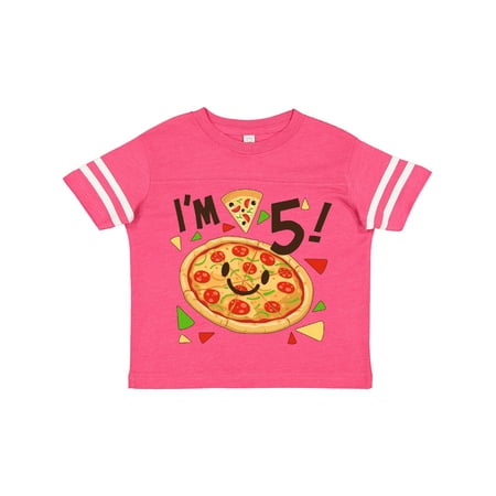 

Inktastic I m Five! Pizza Birthday Party Gift Toddler Boy or Toddler Girl T-Shirt