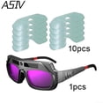 thumbnail image 3 of Auto Darkening Welding Goggles with Solar Powered Lens - Scratch Resistant Eye Protection for Electric Welding, Arc Welding & Grinding, 3 of 4