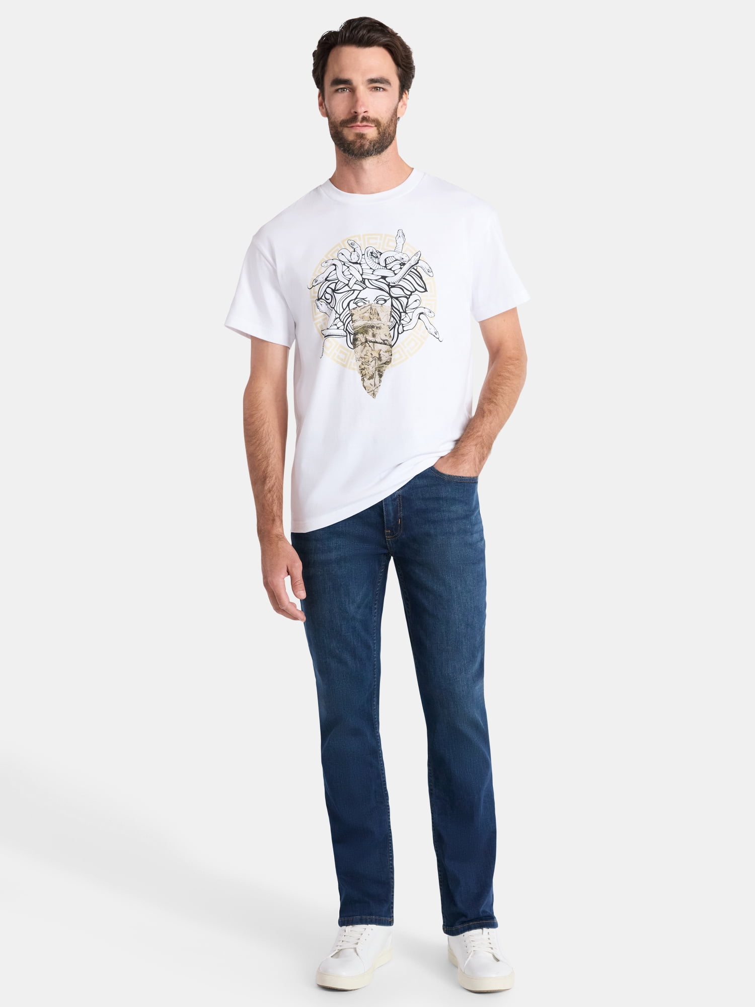 Crooks & Castles Men's Medusa Graphic Tee with Short Sleeves, Sizes XS-3XL