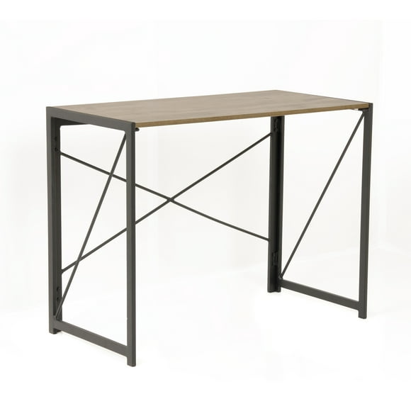 American Furniture Classics , OS Home and Office Model 42240  NoTools Writing Desk with Metal Legs, Sewn Oak Laminate Top