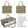 thumbnail image 2 of Large Capacity Tote Bag,Yellow Lemon Fruit Flowers Handbag Fashion Luxury Tote Bag,15.7"x13"x 5.1" Inches,Laptop Compatible, 2 of 6