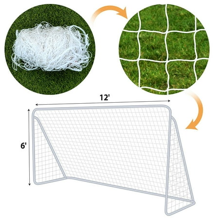 Spot Net - Strong Camel Net for Portable Football Soccer door 12\' x 6\' Soccer Net Nelon Net Sport Training