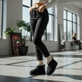 thumbnail image 2 of Cushionaire Hip 2 Genuine Suede Ankle Boots for Women, Cozy Faux Shearling Lining Pull On Winter Womens Boots, 2 of 19