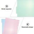 10pcs A4 Binder Dividers Labels Insertable Multicolor Paper Tab for