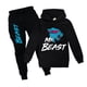 thumbnail image 2 of 7-14 años niños niñas Mr Beast Lightning Cat Casual sudaderas con capucha + pantalones traje chándal conjuntos regalos, 2 of 2
