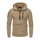 thumbnail image 4 of pstuiky camisas de manga larga para hombre, Sudadera con capucha de manga larga, color liso, con media cremallera y múltiples bolsillos para hombre camisetas de hombre xxxl, 4 of 5