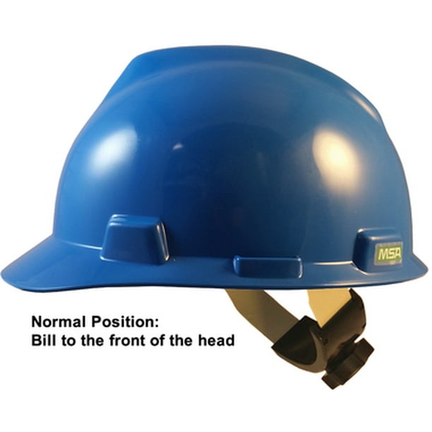 MSA VGard Cap Style Hard Hats with Swing Suspensions Blue Color