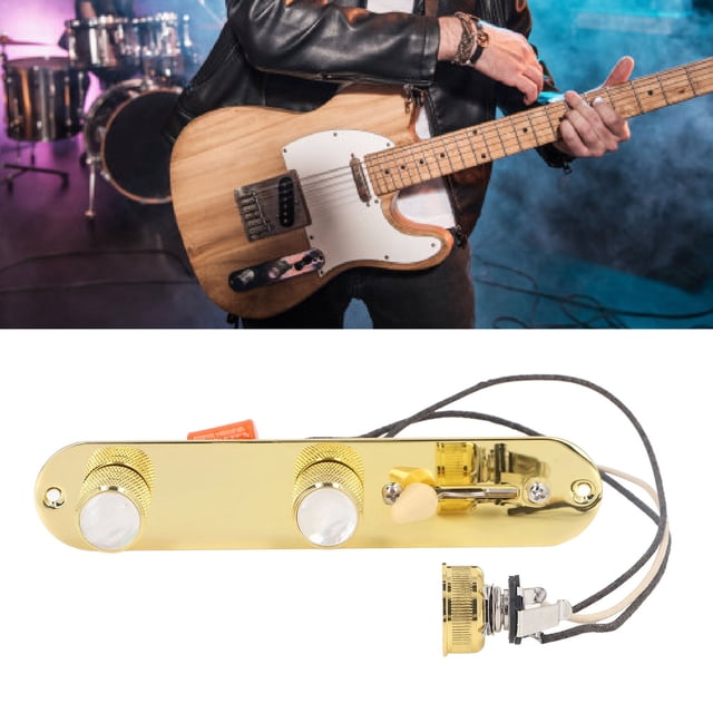 Fully Loaded Guitar Control Plate, Prewired 3 Way Controls Plate with Harness for Telecaster Electric Guitar