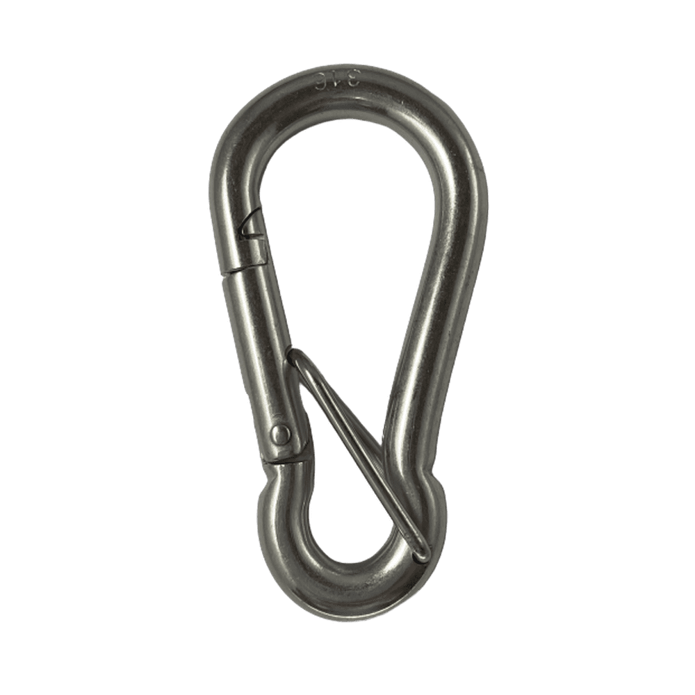 Stainless Steel 316 Locking Spring Hook with Safety Latch 5/16