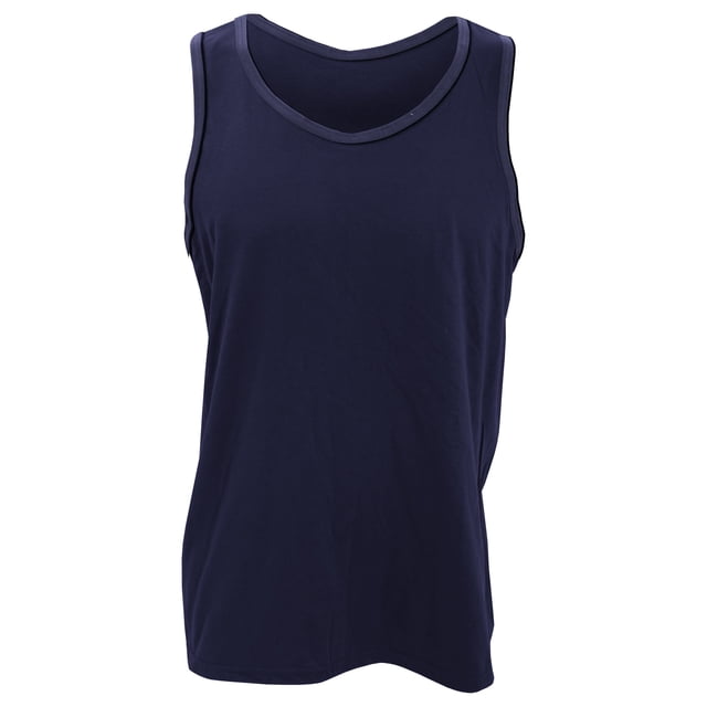 Anvil - Camiseta básica de tirantes para hombres Modelo Fashion - Verano/Playa (Azul marino)