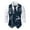 E-266Blue, variant on FAOWME Men's Christmas Vest Long Sleeved V Neck Buttons Snowflake Printed Fashion Comfortable Tops For Casual Daily Wear Blue L