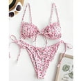 thumbnail image 2 of Conjunto de bikini de vendaje con estampado de mujer Push-Up Split Traje de baño Ropa de playa Traje de baño Fridja  nalpqowj19664, 2 of 6