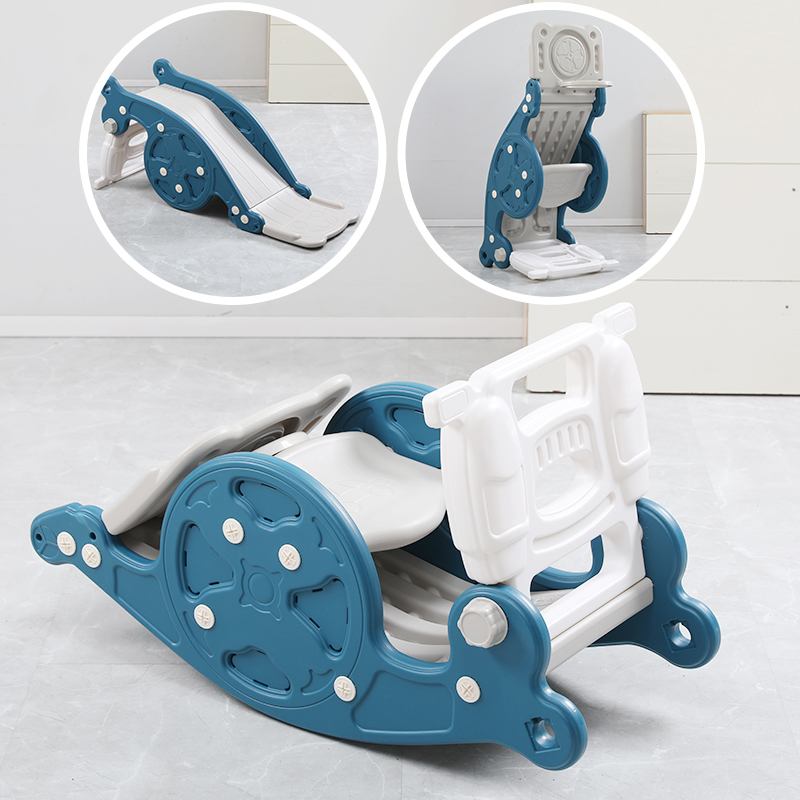 3in1Toddler Slide Rocking Toy, Slide for Kids with Foldable