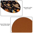 thumbnail image 5 of Thanksgiving Microfiber Leather Round Coasters (6PCS) - Set of 6 Drink Coasters, 11x11 cm/4.3x4.3 Inches, and Heat Table Coasters for Glasses, Cups, and Mugs, 5 of 6